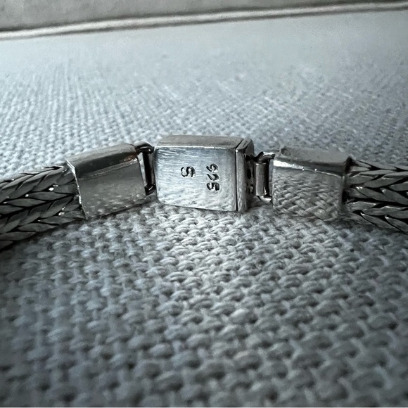 Sterling Silver Squared Double Rope Bracelet - Picture 4 of 8